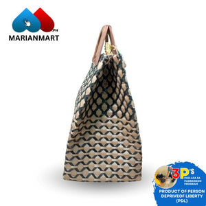 Golden Diamond Weaved Bag