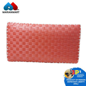 Peach Diamond Folder Type Premium Weaved Bag