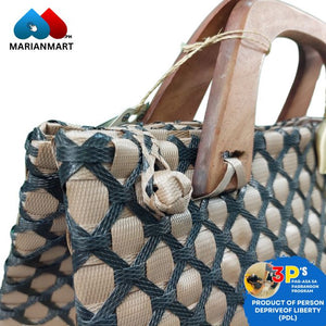 Golden Diamond Weaved Bag