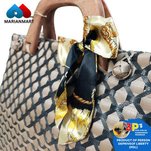 Golden Diamond Weaved Bag