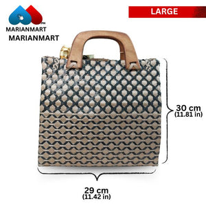 Golden Diamond Weaved Bag