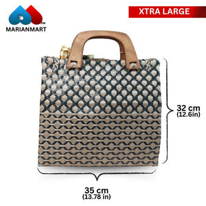 Golden Diamond Weaved Bag